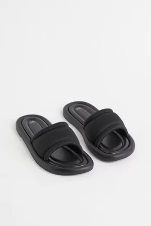 H&M Women Sandals - Faux Leather Slides
