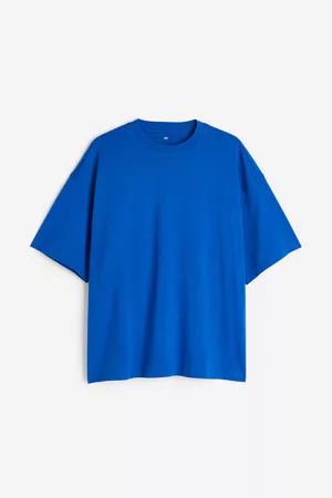 H&M Men Oversized T-Shirts - Oversized Fit Cotton T-shirt
