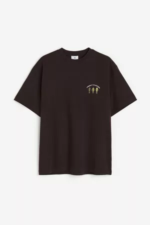 H&M Men T-Shirts - Relaxed Fit Printed T-shirt