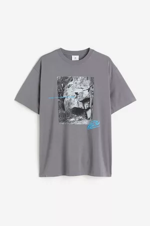 H&M Men T-Shirts - Relaxed Fit Printed T-shirt