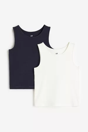 H&M Girls Tops - 2-pack Cotton Tank Tops