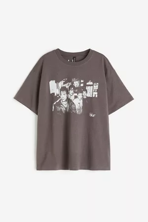H&M Women Oversized T-Shirts - Oversized Printed T-shirt