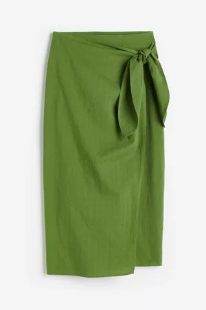 H&M Women Skirts - Cotton Wrap Skirt