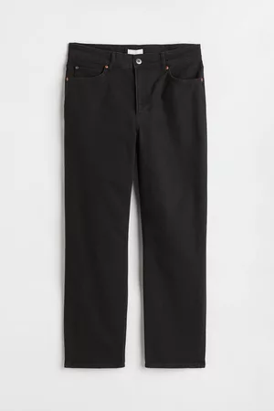 H&M Women High Waisted Jeans - + Straight High Ankle Jeans