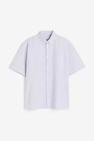 H&M Men Short sleeved Shirts - Relaxed Fit Short-sleeved Oxford Shirt