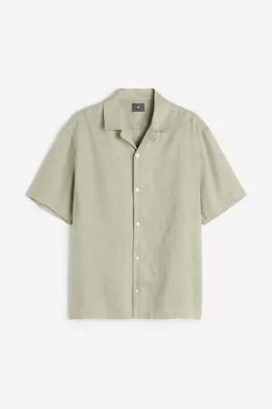 H&M Men Shirts - Relaxed Fit Linen Resort Shirt