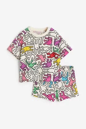 H&M Kids Outfit Sets - 2-piece Printed Cotton Set