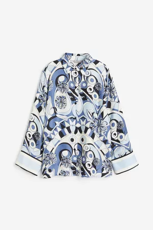 H&M Women Shirts - Patterned Satin Shirt