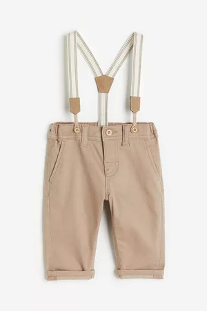 H&M Kids Pants - Twill Pants with Suspenders