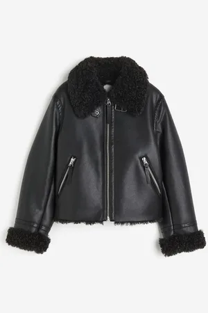 H and m hot sale aviator jacket