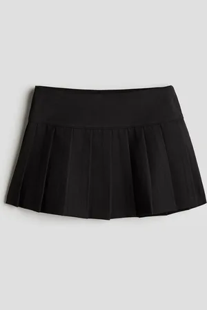 H&M Pleated Twill Skirt