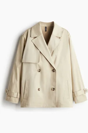 H&M Short Twill Trench Coat