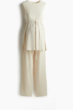 H&M MAMA 2-piece Textured Jersey Set