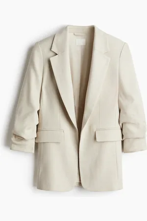 H&M Gathered-sleeve Jacket