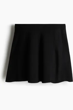 H&M Flared Fine-Knit Skirt