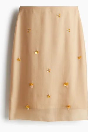 H&M Embellished Sheer Skirt