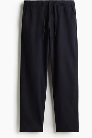 H&M Regular-Fit Linen-Blend Pants