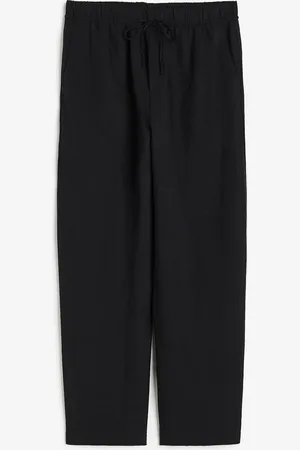 H&M Linen-blend Tapered Pants