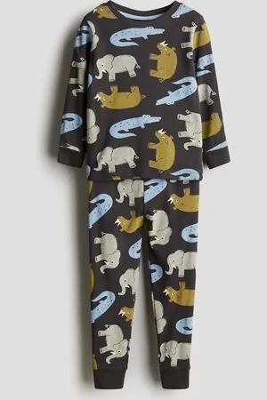 H&M Snug Fit Cotton Jersey Pajamas