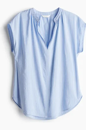 H&M Band-Collar Blouse