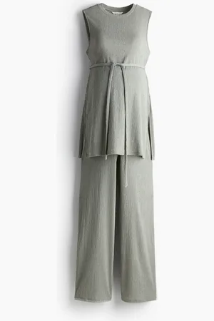 H&M MAMA 2-piece Textured Jersey Set
