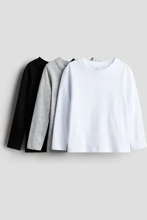 H&M 3-pack Long-sleeved T-shirts