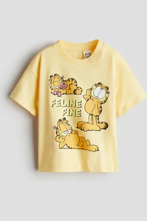 H&M Cotton T-Shirt with Printed Motif