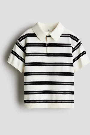 H&M Cotton-Knit Polo Shirt