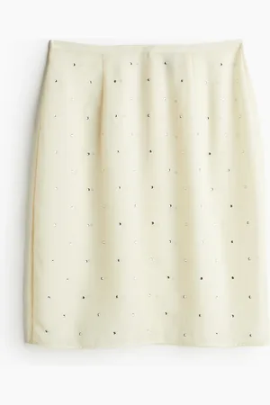 H&M Rhinestone-embellished Skirt