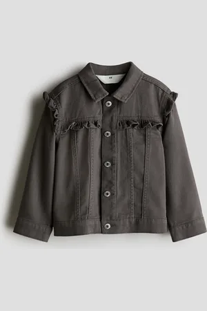 H&M Ruffle-Trimmed Twill Jacket