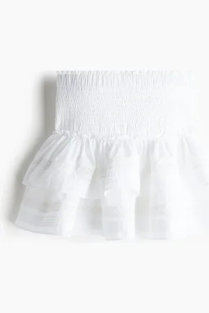 H&M Lace-Inset Tiered Skirt