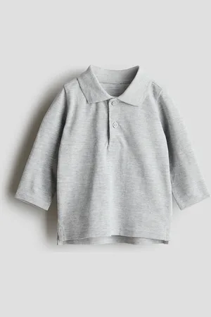 H&M Long-Sleeved Piqué Polo Shirt