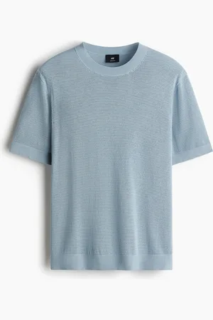 H&M Regular Fit Hole-Knit T-Shirt