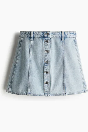 H&M A-Line Denim Mini Skirt