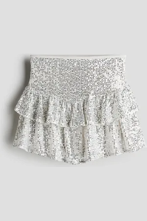 H&M Tiered Sequined Skirt