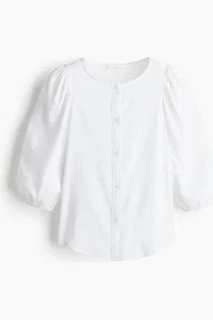 H&M Linen-Blend Blouse