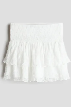 H&M Tiered Lace Skirt