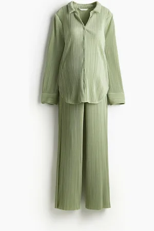 H&M MAMA 2-piece Pleated Jersey Set
