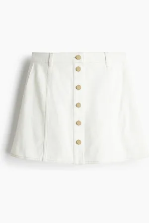 H&M A-Line Denim Mini Skirt