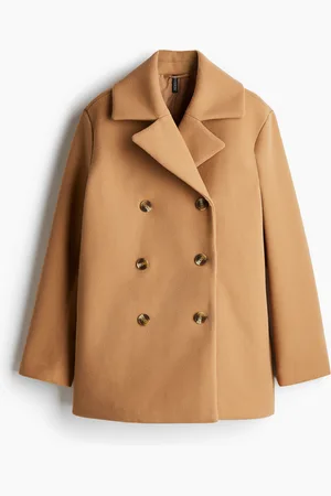 H&M Double-Breasted Felted Coat