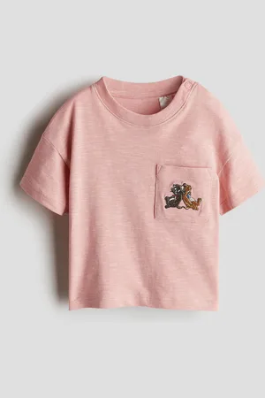 H&M Cotton T-Shirt with Patch Pocket