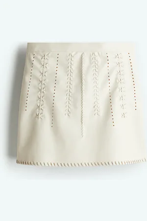 H&M Coated Mini Skirt