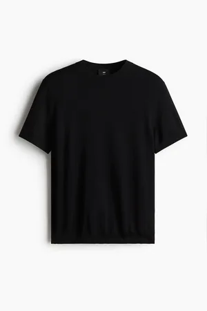 H&M Slim-Fit Fine-Knit T-Shirt