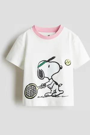 H&M Cotton T-Shirt with Printed Motif