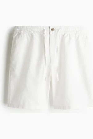H&M Regular Fit Linen-Blend Shorts
