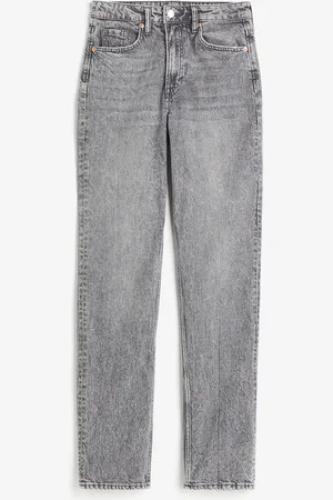 H&M High Rise Slim Straight Leg Jeans