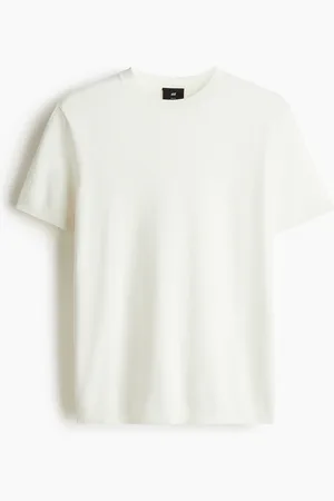 H&M Slim-Fit Fine-Knit T-Shirt
