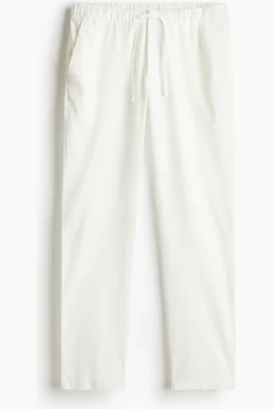 H&M Regular Fit Linen-blend Pants