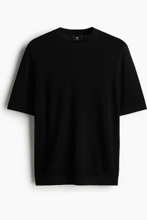 H&M Regular Fit Hole-Knit T-Shirt