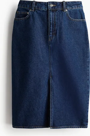 H&M Knee-Length Denim Skirt